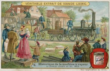 The first steam railway, 1825